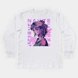 Vaporwave Kids Long Sleeve T-Shirt